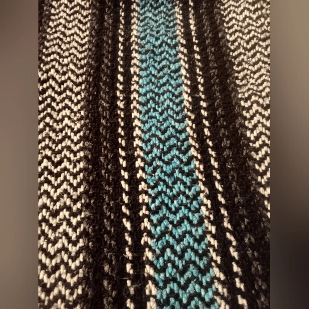 Black Blue & Gray Baja Joe Drug Rug Size Small - Picture 6 of 7